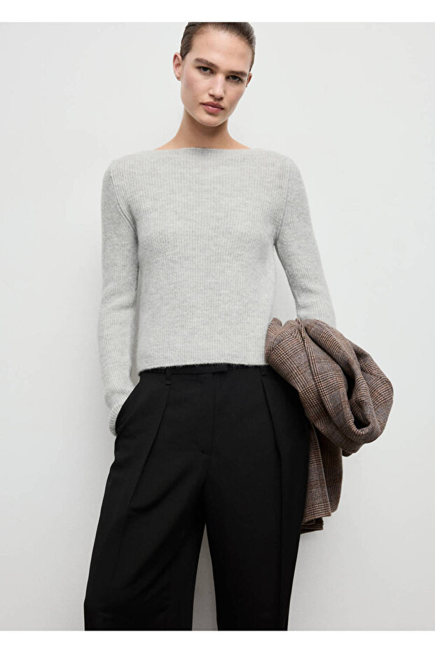 Ribbed Knitwear Sweater