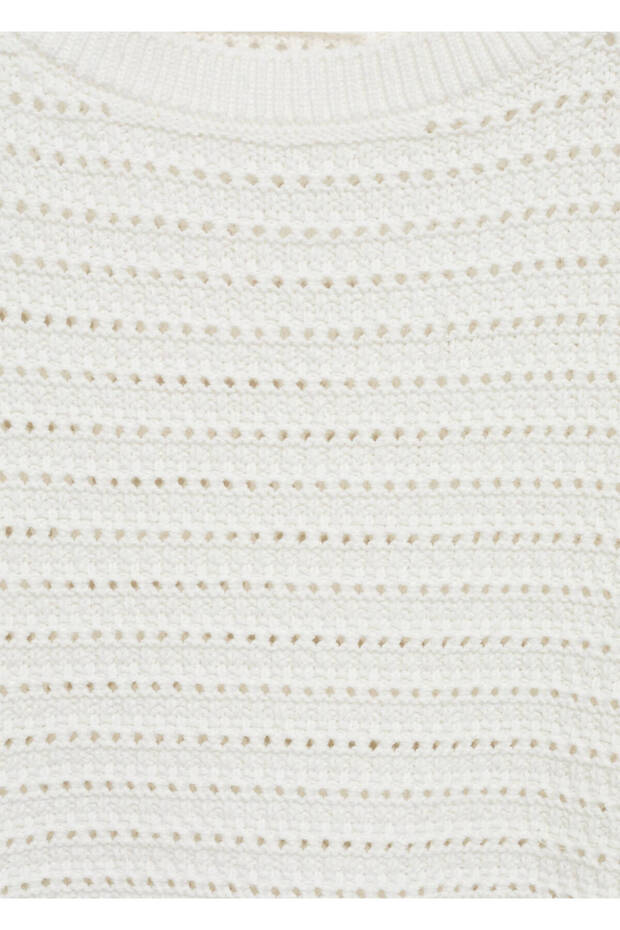 Strickpullover mit durchbrochenem Detail - 7