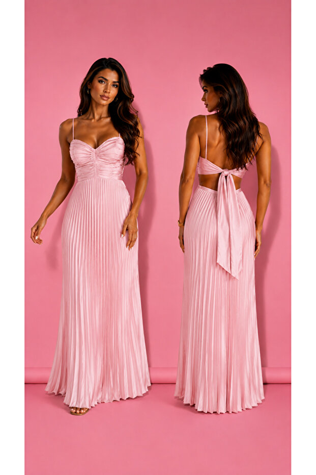 Rochie Pliseuri cu spatele gol - 1