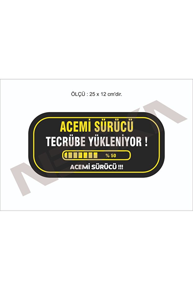Araç Acemi şöför Etiket Sticker