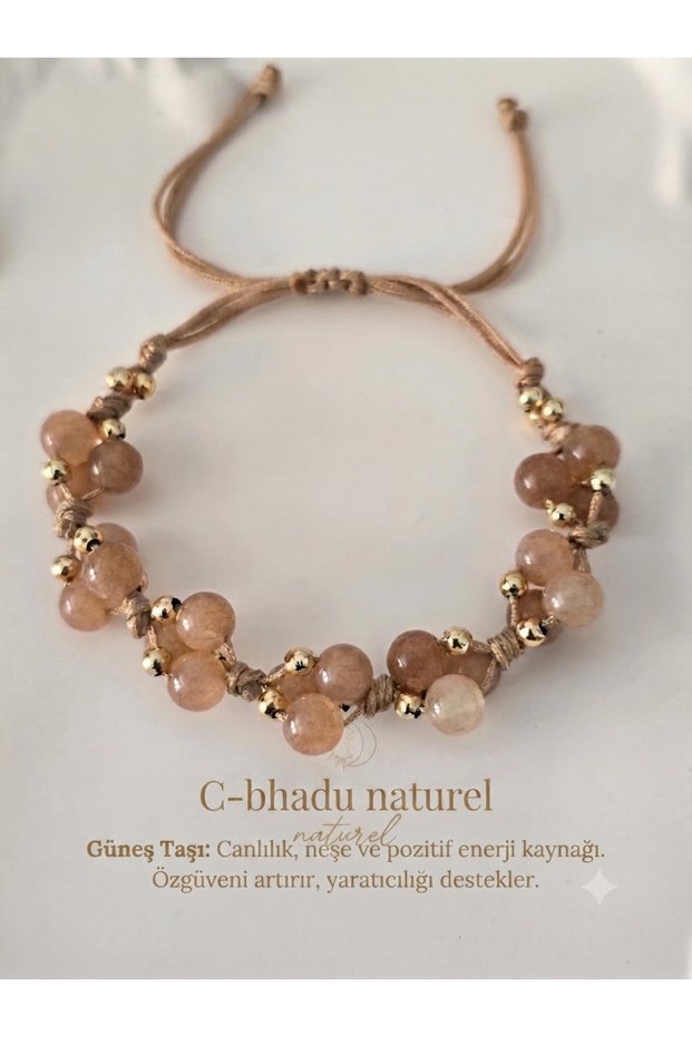 Certified 6 mm Sunstone Natural Stone Bracelet