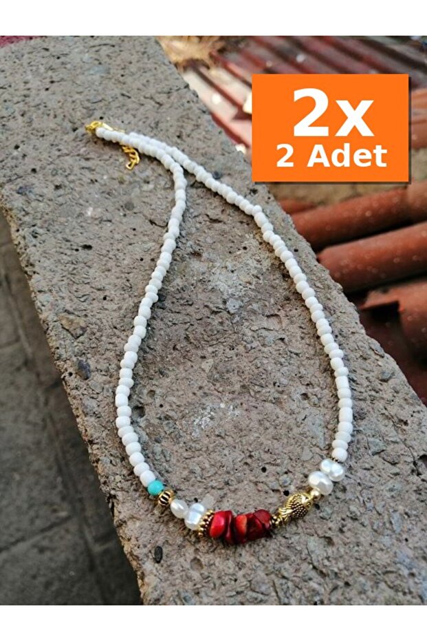 Necklace Glass Beads Elegant Gift