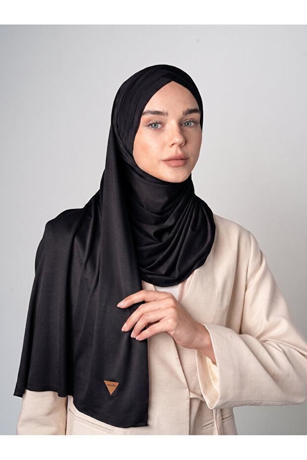 شال حجاب متقاطع من 3 طبقات - ST 059