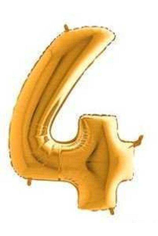 Gold Foil Balloon (4) Four Numbers 36 - 40 cm
