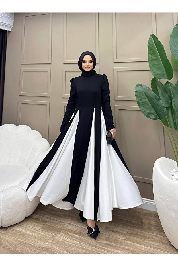 Black and White Princess Vera Dress