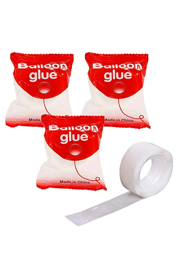 O As picture 300 points Balloon Glue Dot Adhesive Point Tape Double Sided Clear Sticky Glue Sticker