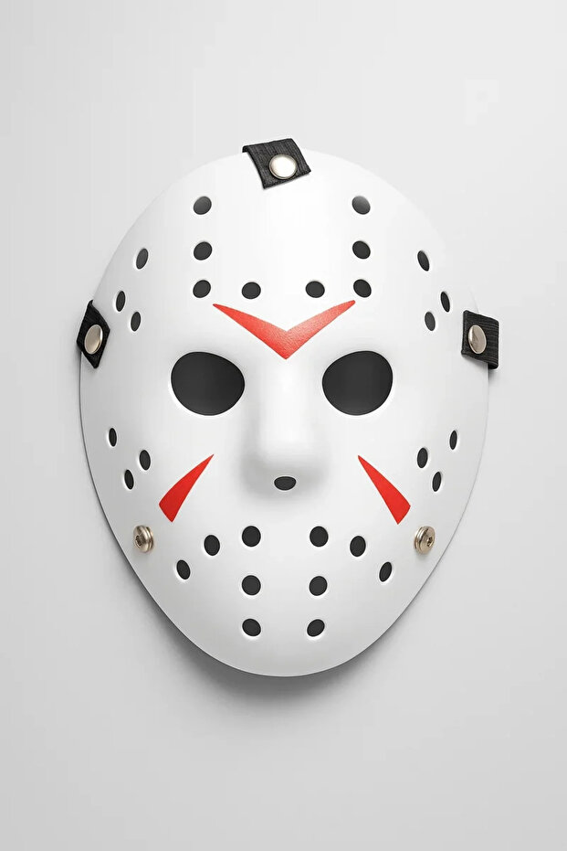 Jason Voorhees 13. Friday Hockey Costume Mask – White