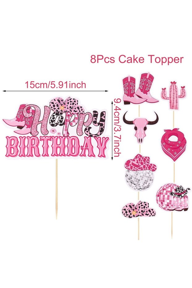 Cowgirl Cowgirl Hat and Boot Cake Toppers Cowgirl Cake Decorations Cowgirl Birthday for Western Them