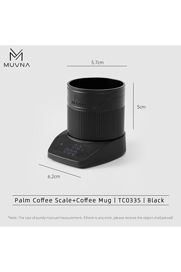 ميزان القهوة - كوب MUVNA-Mini Escala Espresso Eletrônico Exact 0.1g, Alta Precisão,Pesando LED, Bala