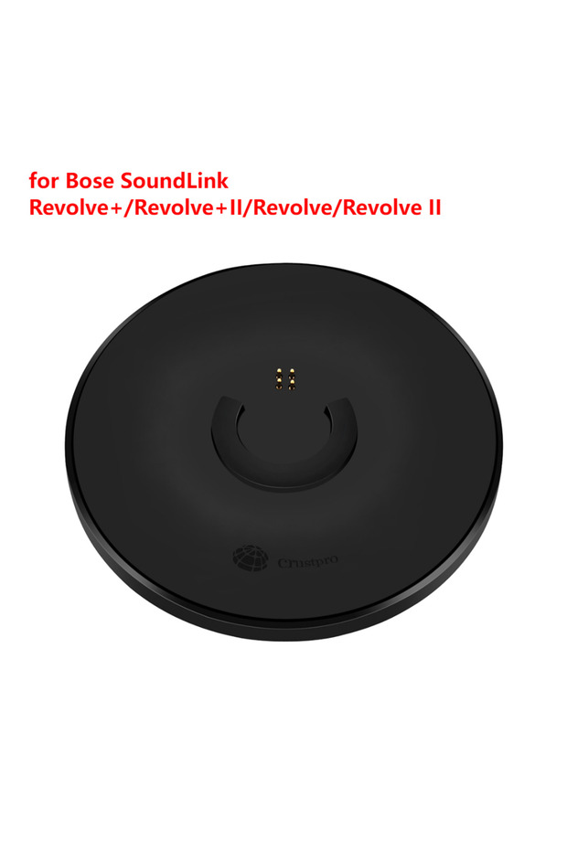 قاعدة شحن سوداء من VODOOL لسماعات Bose SoundLink Revolve/Revolve+ II، حامل شحن USB