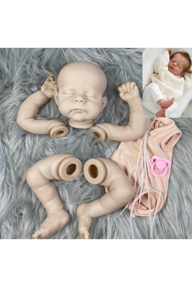 Vinyl Doll Kit 21 Inches Reborn Vinyl Doll Kit Eric/Erica Lifelike Unpainted Blank Newborn Baby Mold