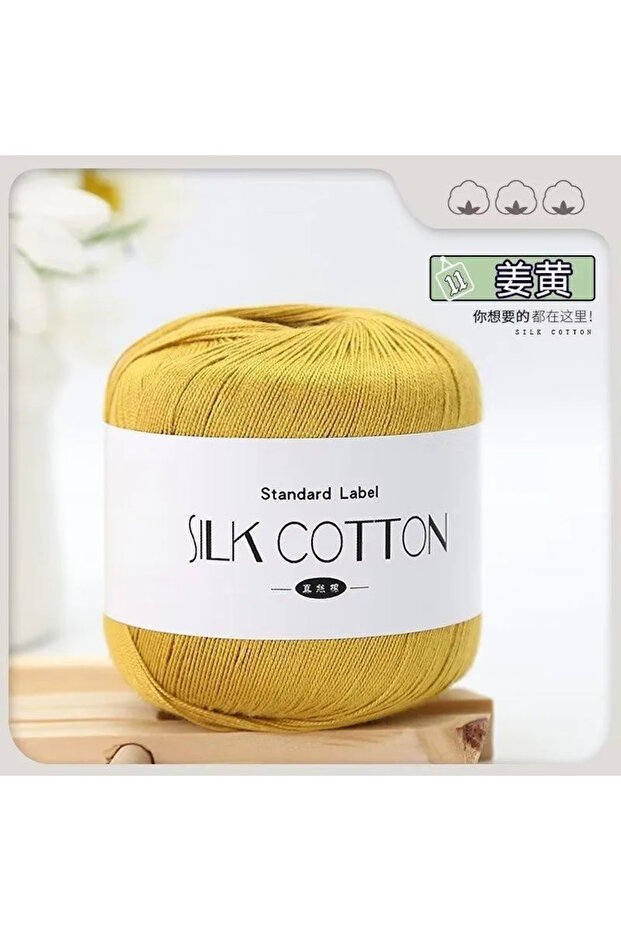 11 50g/PC Silk Lace Cotton Milk Crochet Yarn Baby Hand-Knitted Warm Soft Knitting Thread for Hand Kn