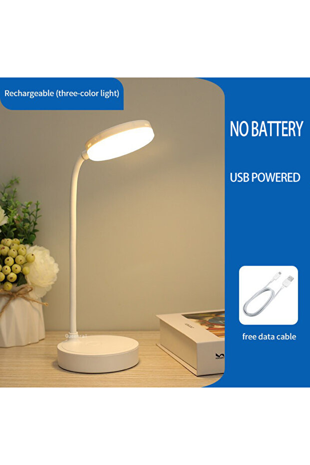 USB Plug WDC-No battery-A WHITE LED Eye Protection Desk Lamp,Adjustable Dimming In Three Levels,Can