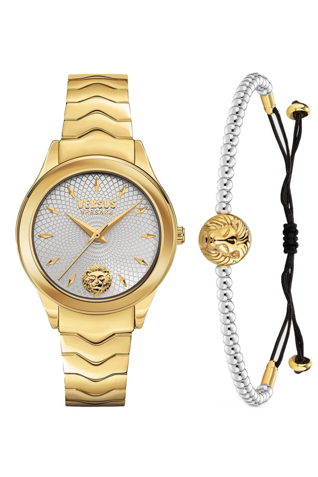 Women's Analog Gold Stainless Steel Watch || 34MM
