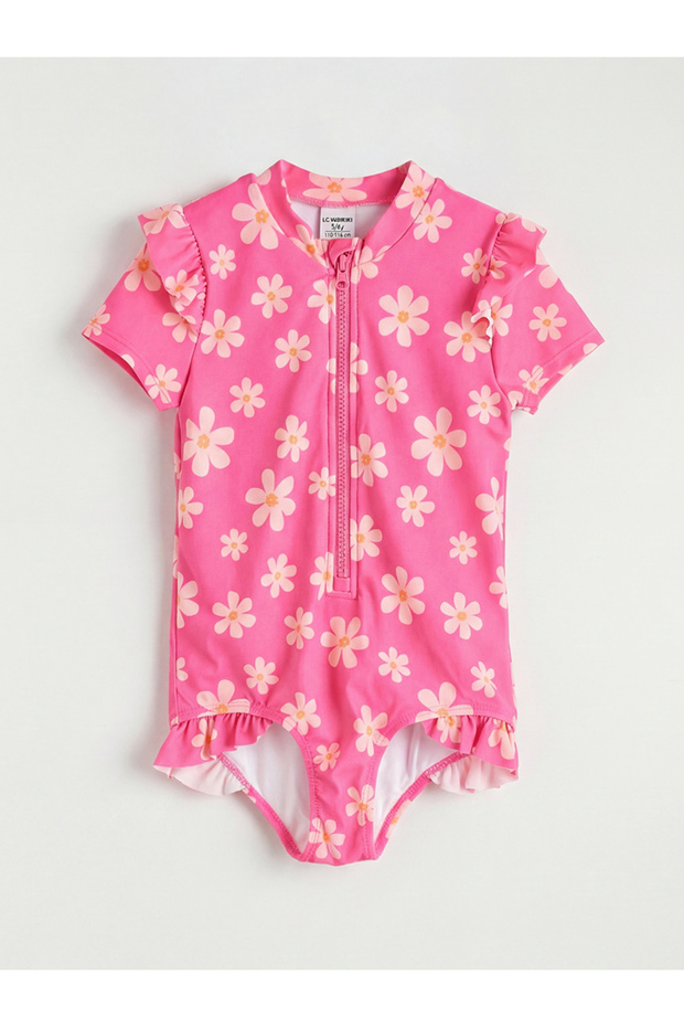 Nevavm Floral Girl's Swimsuit with Difference