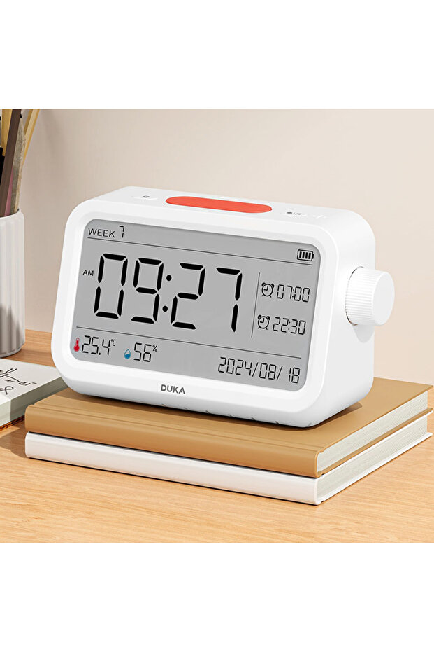 MT2 DUKA MT2 Thermohygrometer Alarm Clock Multi-function Temperature and Humidity Meter Sensor Hygro