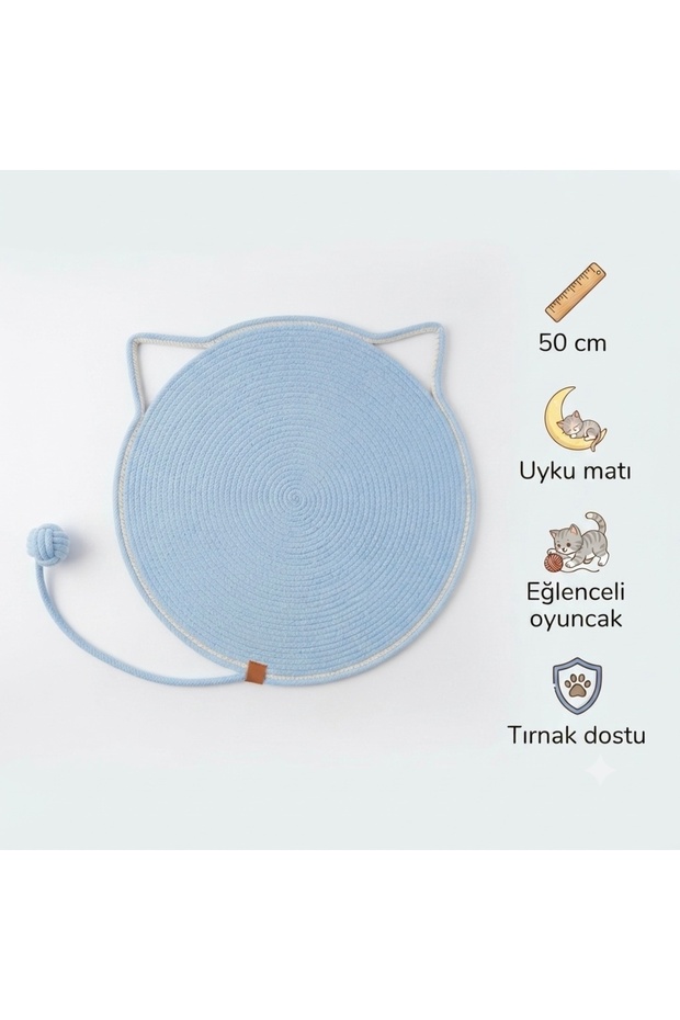 Cat Scratching Mat, 50cm Cat Carpet, Cat Scratching Mat, Multi-Purpose Cat Mat