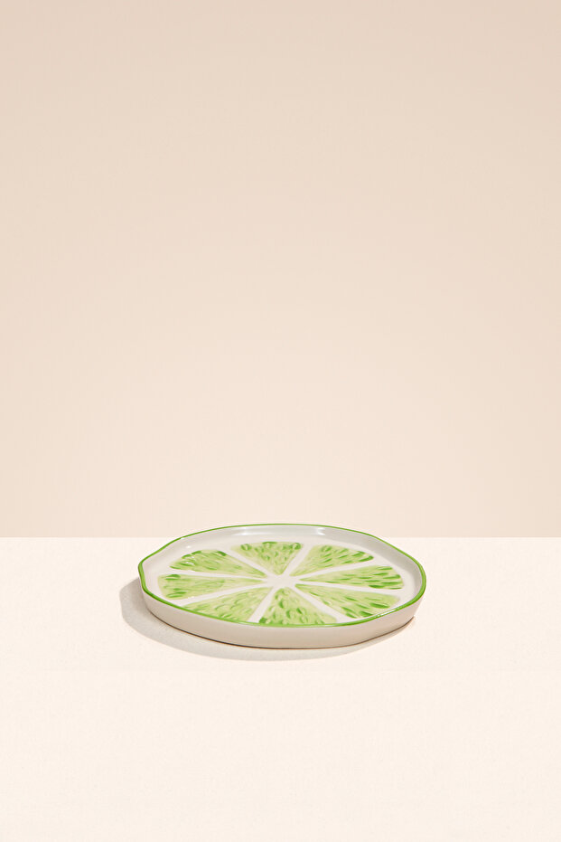 Lime Ceramic Plate 18 cm