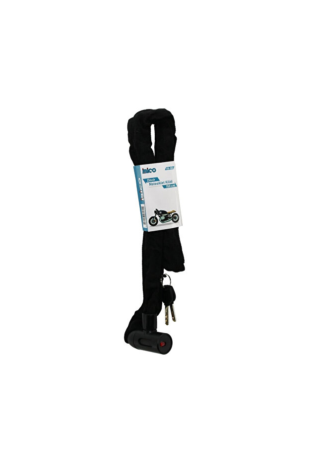 Chain And Key Motor - Bike Lock with Cloth Case on Off Lock Cover 150cm (5263)