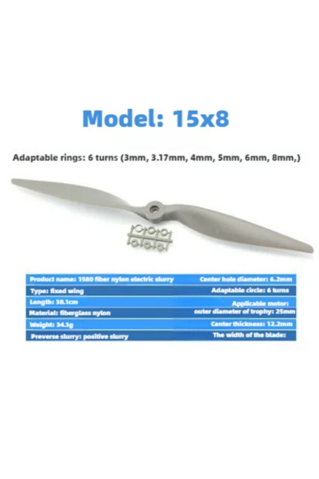 15X8 Forward oar Genuine Gemfan RC Propellers Set for Model Airplane - 6x4 7x5 8x4 8x6 9*4.5 9x6 10x
