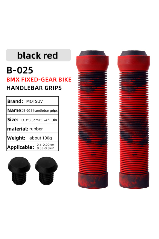 Red MOTSUV Bicycle Handlebar Grips Non-Slip Soft Rubber Mountain Bike Grips For 22.2mm Handlebar Sco