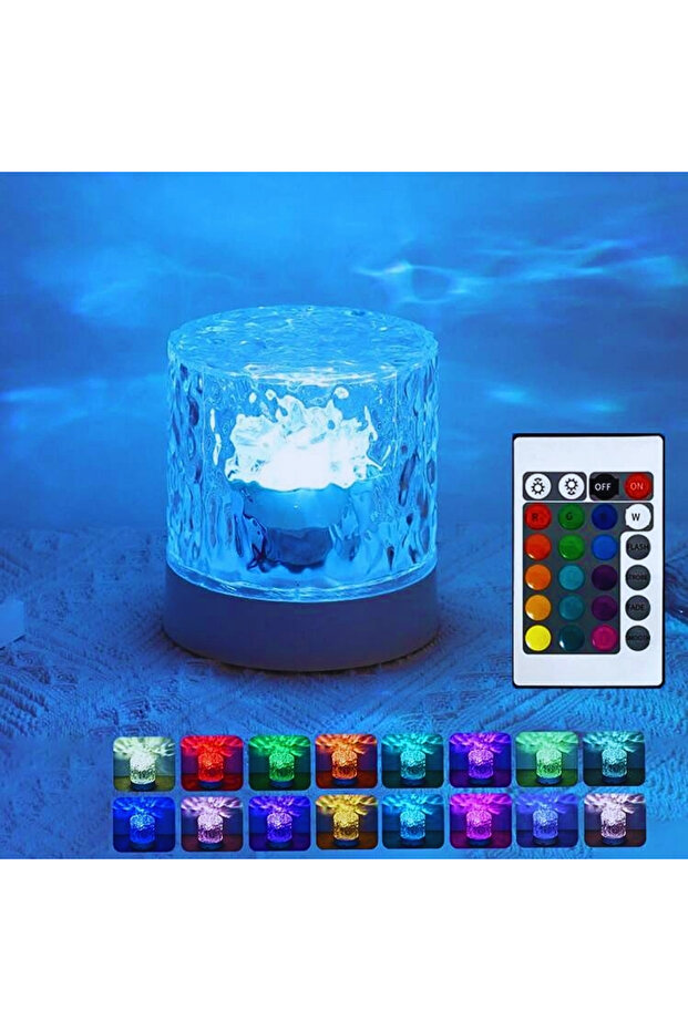 0-5W RGB WHITE RGB16 Color Water Ripple Ambient Light, Bedroom Light and Shadow Atmosphere, Rotating
