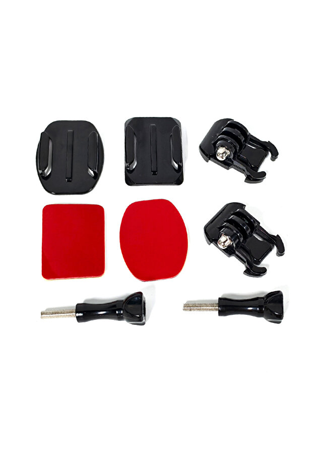 black color Curved Flat Adhesive Sticker Base Mount Suitable for Gopro Hero 13 12 11 10 9 8 7 6 Inst