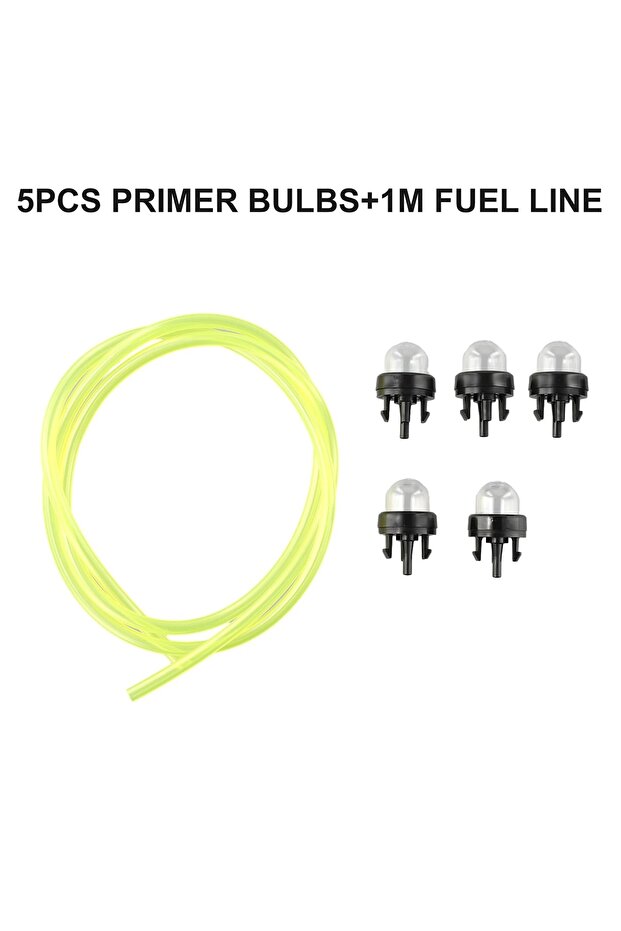 5Pcs Petrol Snap-in Primer Bulb Fuel Pump with Fuel Line for Chainsaw Blower Trimmer Carburetor R...
