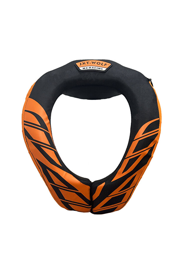 Orange JXT-WOLF Neck Protection Neck Brace Motocross Helmet Guard Motorcycle Neck Protector