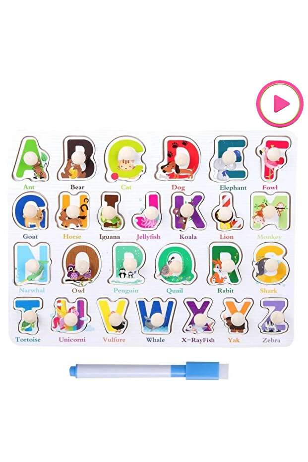 Wooden Educational Board Multiple Shapes