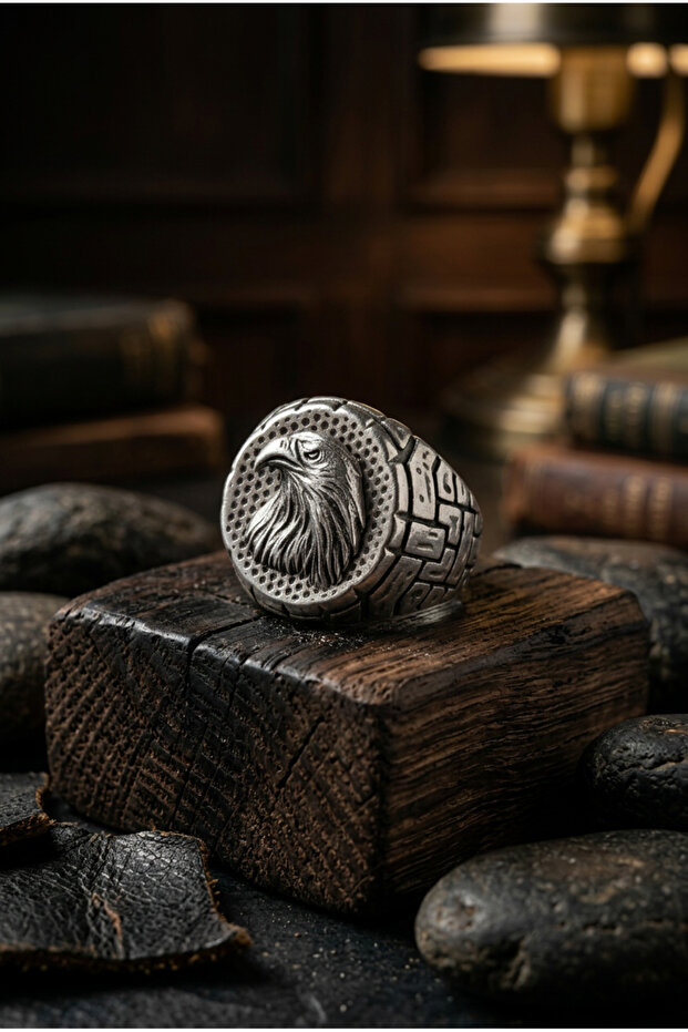 Special Design Masculine Adjustable Men's Ring with Eagle Figure