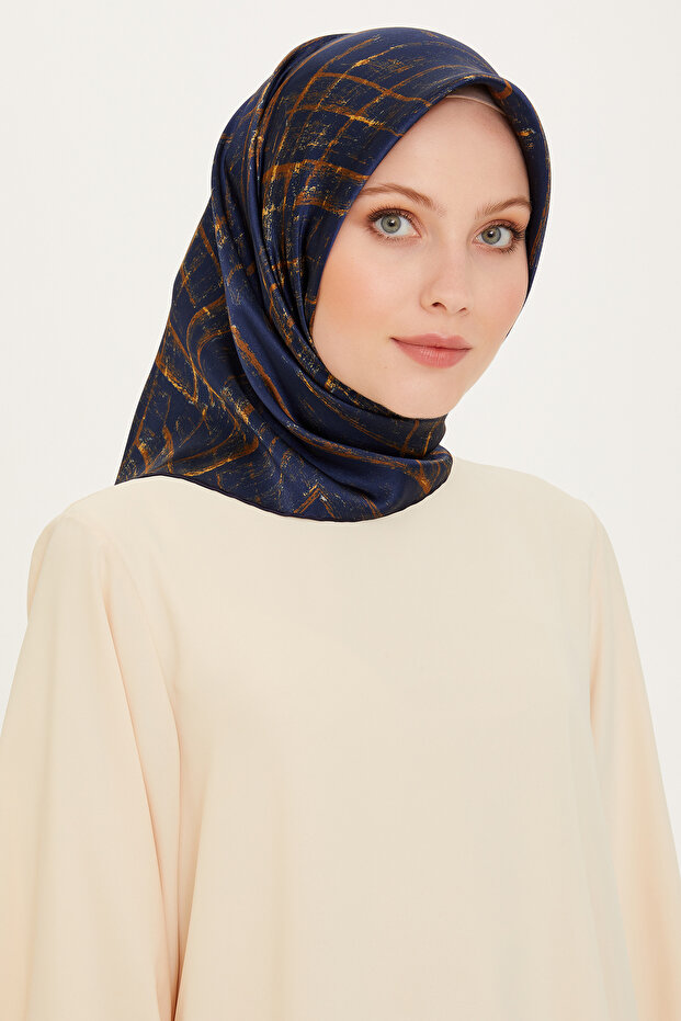 وشاح حرير سورا 100% 9258D (S) (نوستالجي)-03
