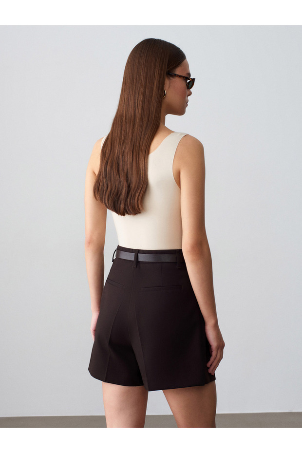 32778 Wide Strap Basic Cotton Top-Stone - 2