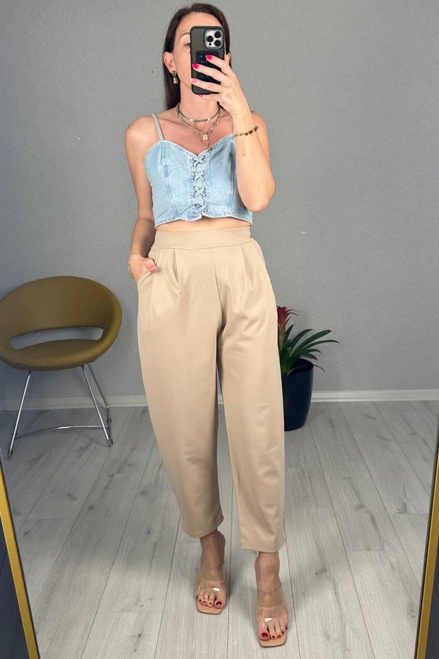 Harem Model Lycra Balloon Pants