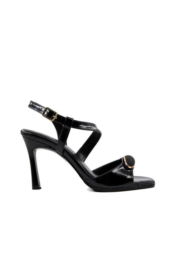 018-114 Black Patent Leather Women's Casual Shoes