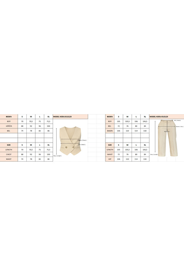 Linen Vest Set - 8