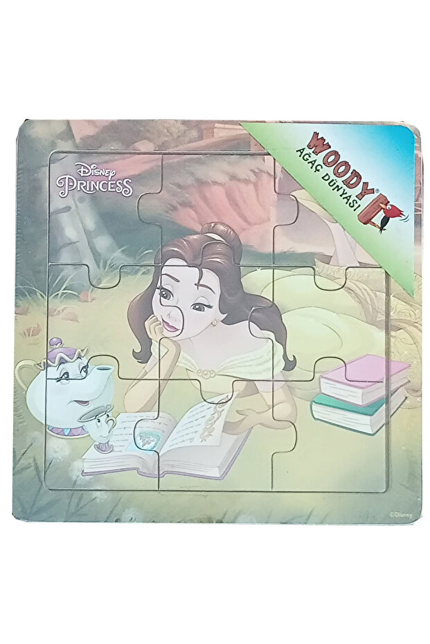 Princess Reading a Book 9 Piece Wooden Puzzle Jigsaw Puzzle Pazıl
