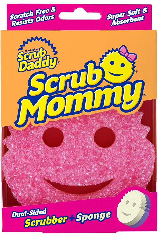 Scrub Mommy Washing Up Sponge - Dual Sided Scrubbing Non Scratch Scourers