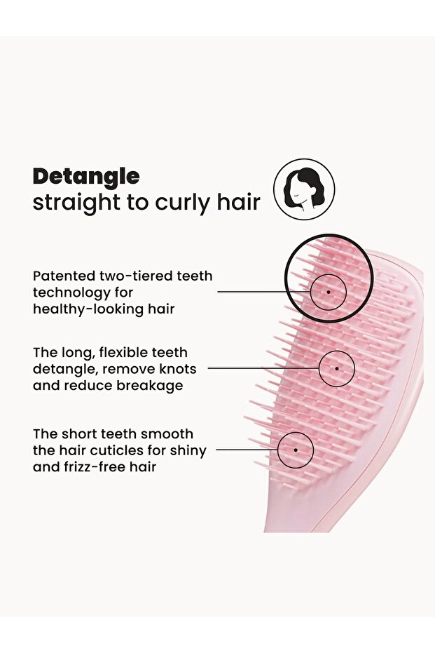 Ultimate Detangler Mini Millennial Pink Tarak - 3