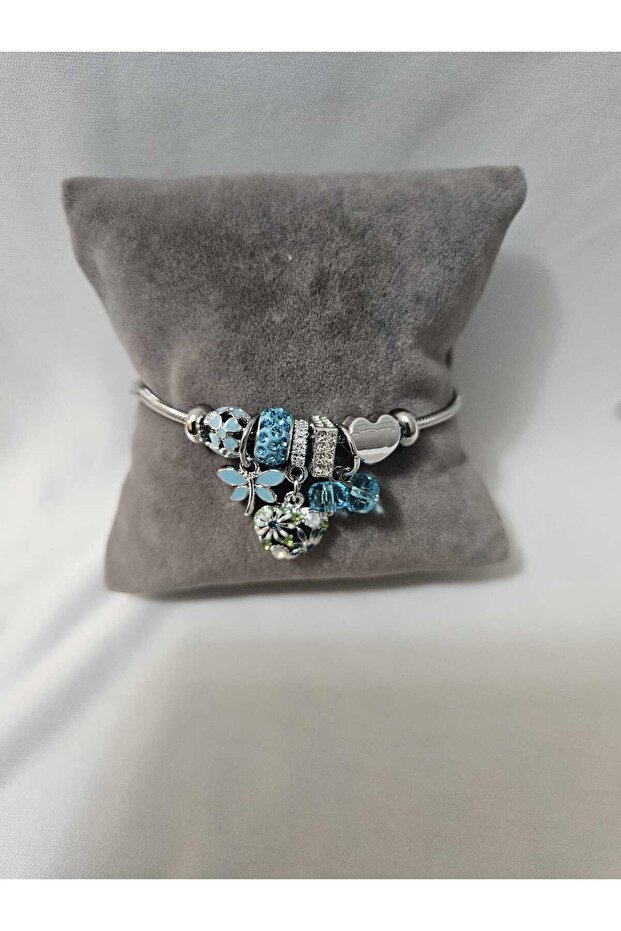 Steel Round Chain Colorful Bracelet