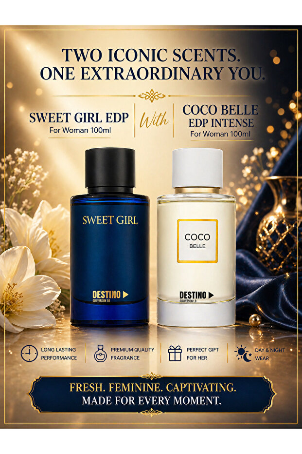 SWEET GIRL EDP For Women 100ml With COCO BELLE EDP Intense 100ml – Perfume Duo Set