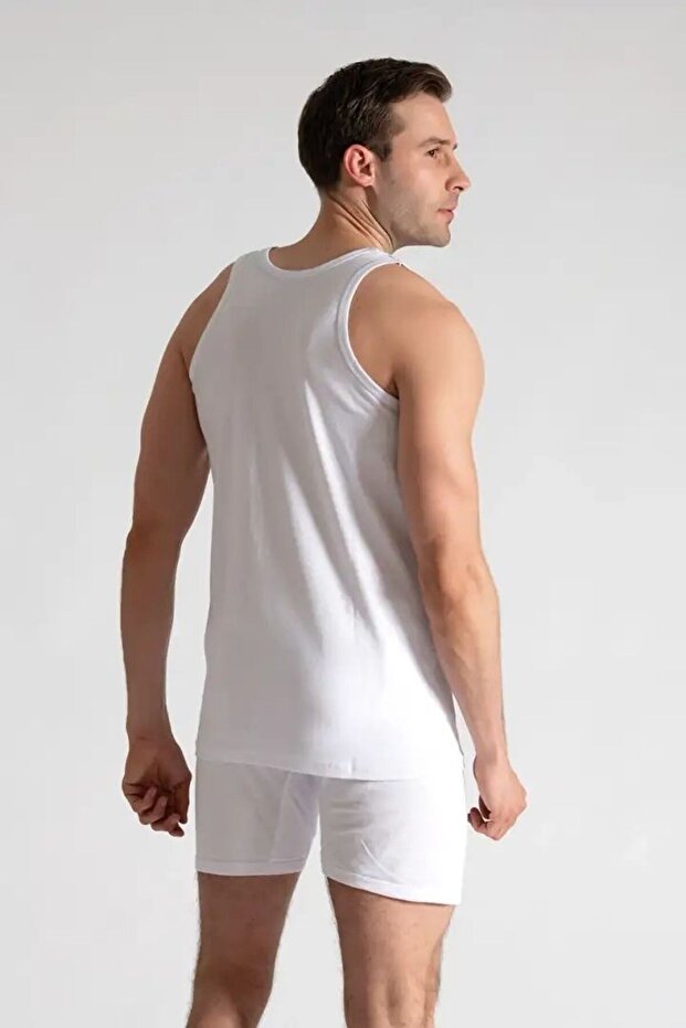 Ser0001 6-Pack Men's Combed Cotton Undershirts