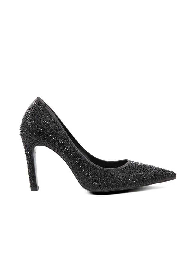 129-1915 Black Women's Heeled Shoes