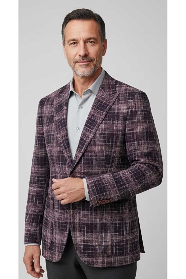 New Season Unlined Men's Seasonal Single Jacket with Double Slit Pockets