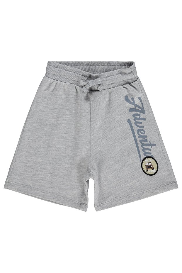 Adventure Printed Capri for Ages 2-5 - Gray