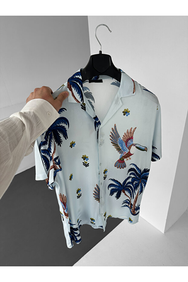 Cuba Collar Azure Tropic Resort Efil Efil Alaçatı Shirt