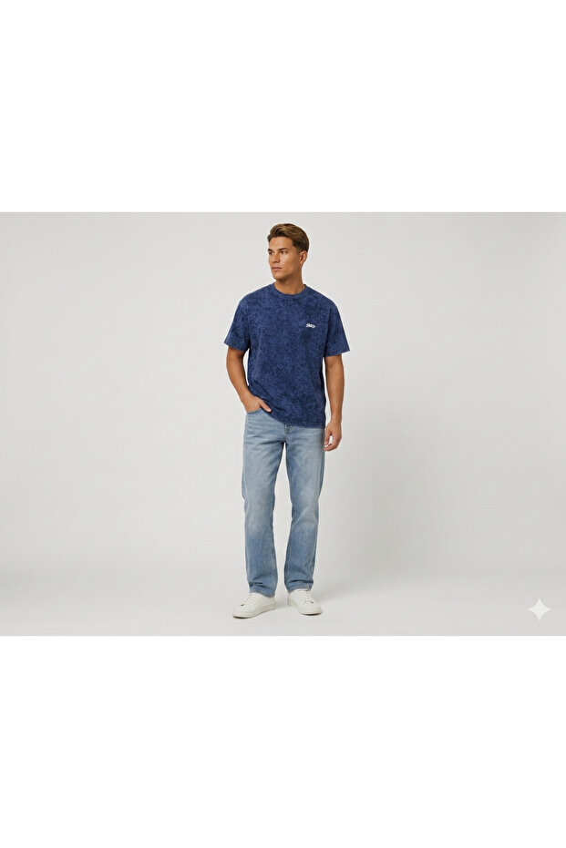 Swtd Patterned Oversize Tshirt