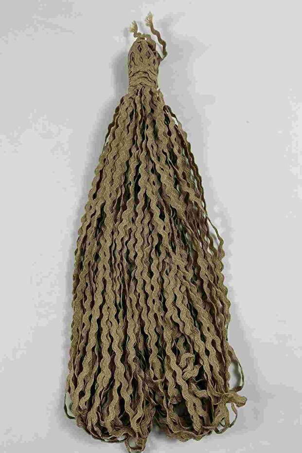 Mink Vavel Wavy Decorative Ribbon – 1 cm Thin Zigzag Ribbon 10 Meters