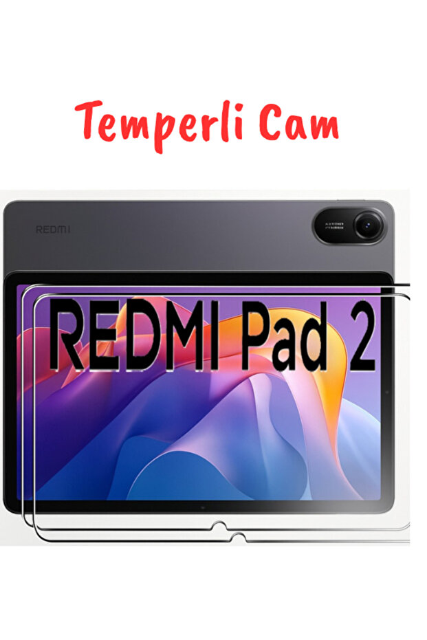 واقي شاشة متوافق مع Redmi Pad 2 مقاس 11 بوصة، زجاج صلب غير قابل للكسر للتابلت