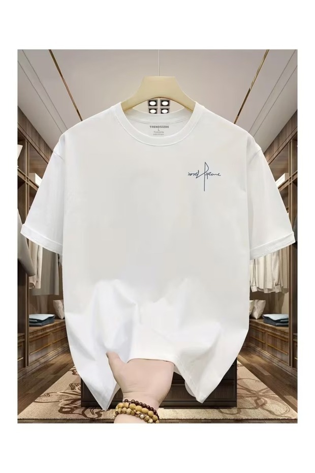 Signed Design Oversize Large Size T-Shirt